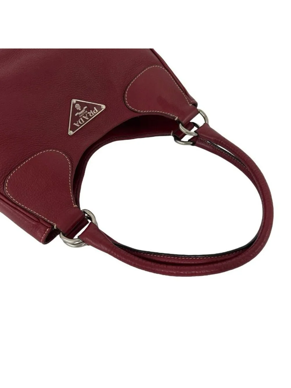 Prada Leather Mini Tote Shoulder Bag